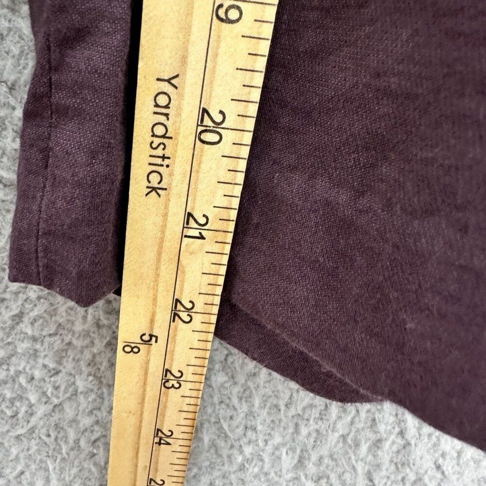 Leith pants womens medium purple wide leg tie waist pockets high waist cropped - Picture 3 of 9